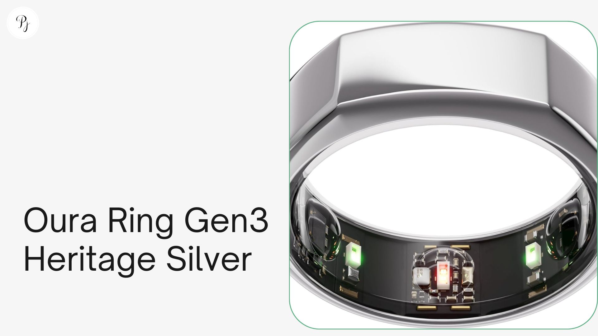 24/7 Health Monitoring with the Oura Ring Gen3 Heritage Silver!